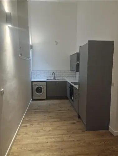 Rental flat kitchen and washing machine space